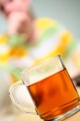 Woman with Tea at Home