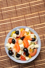 Greek Salad with Copy Space