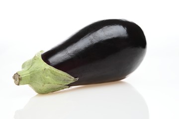 Eggplant on White