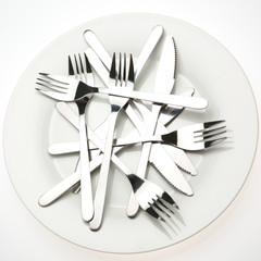 Utensils on a Plate