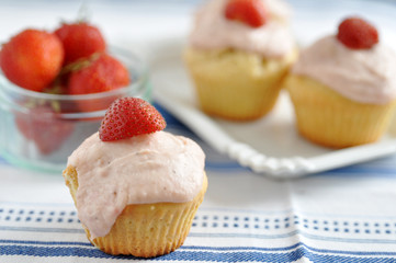 Erdbeer Cupcakes