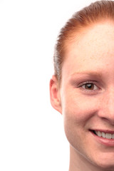 Fototapeta premium Smile - Half Face