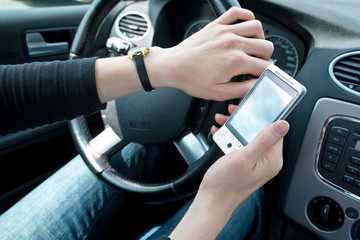 Using phone while driving
