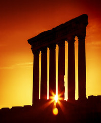 Jupiter's temple  Baalbek, Lebanon