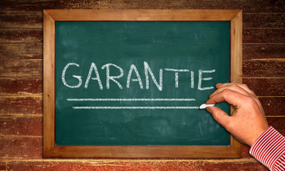 Kreidetafel - Garantie