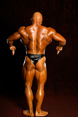 Fototapeta premium The bodybuilders back