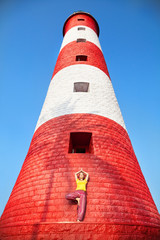Yoga at lighthouse