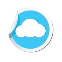 Weather forecast cloud icon