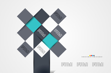 Modern geometrical abstract template