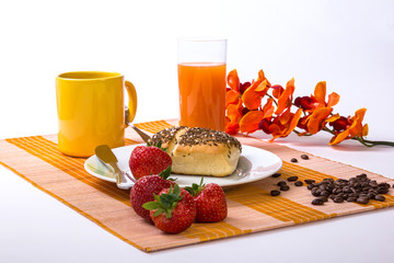 Breakfast with many things