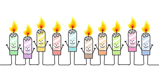 cartoon candles & lights 