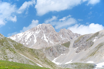 Corno Grande and Corno Piccolo Peaks, Gran Sasso, Abruzzo, Italy