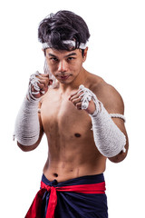 Fototapeta premium a thai boxer