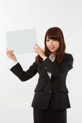 ビジネス　女性　日本　ホワイトボード