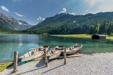 Obraz premium Boote im Jägersee