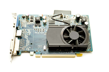 Grafikkarte auf wei&szlig;em Hintergrund