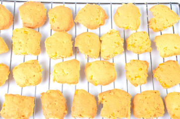 Cookies on a white background