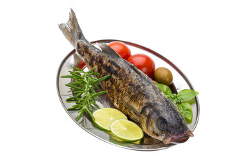 Roasted seabass