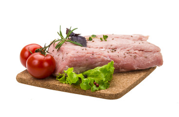 Raw pork meat