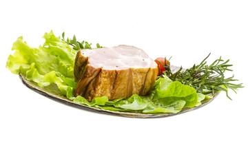 Bacon with vegetables