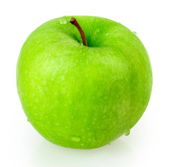 apple, green, drop water