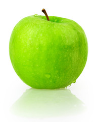 apple, green, drop water