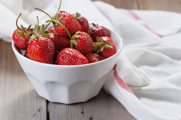 A bowl of strawberries