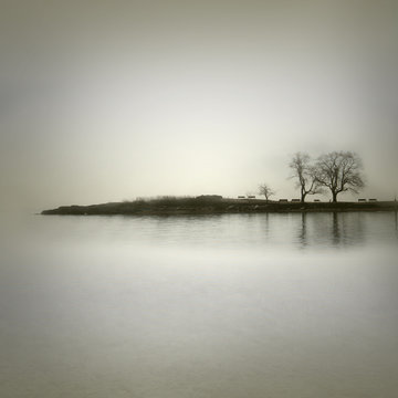 Landscape In Sepia Tones