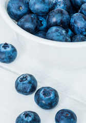 Bowl of blueberries