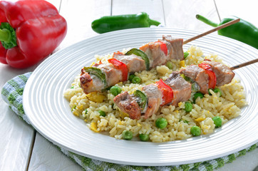 Kebab and Rice