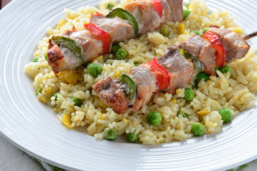 Kebab and Rice