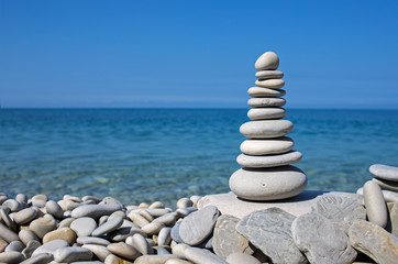 stones on the sea beach