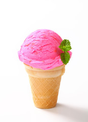 Fruit ice cream cone