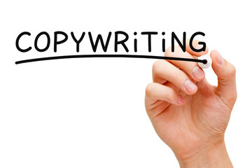 Word Copywriting Handwritten With Black Marker