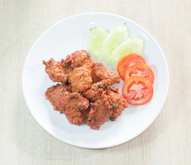 Curried pork cake