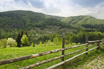 Fototapeta na wymiar Majestic view in the mountains landscape.Carpathian, Europe.