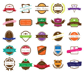 Retro Vintage Badges