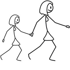 Woman And Girl Design