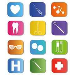 medical icons colors