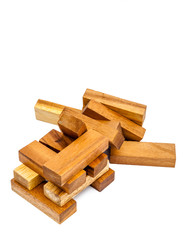 Wooden toy blocks