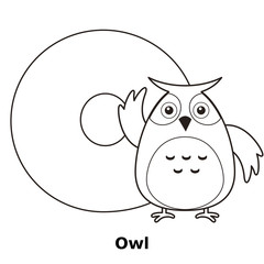 Coloring Alphabet for Kids, O
