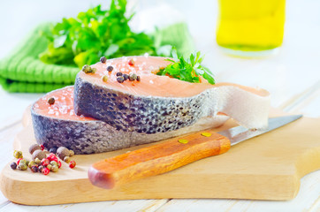 raw salmon