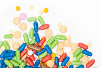 Pile of color pills