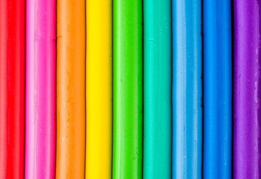Hintergrund mit bunten Knetstangen