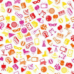 entertainment seamless pattern
