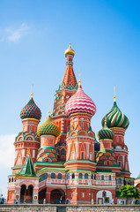 Fototapeta na wymiar Saint Basil's Cathedral symbol of Moscow