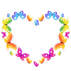 heart,,butterflies