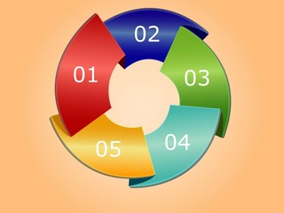 Infographic design circle