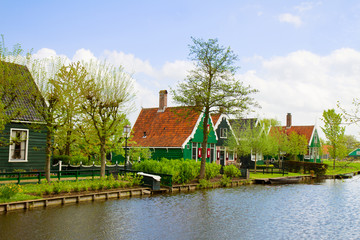 Fototapeta na wymiar old town of Zaanse Schans, Netherlands