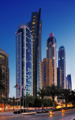 Naklejka premium The Marina in Dubai, United Arab Emirates